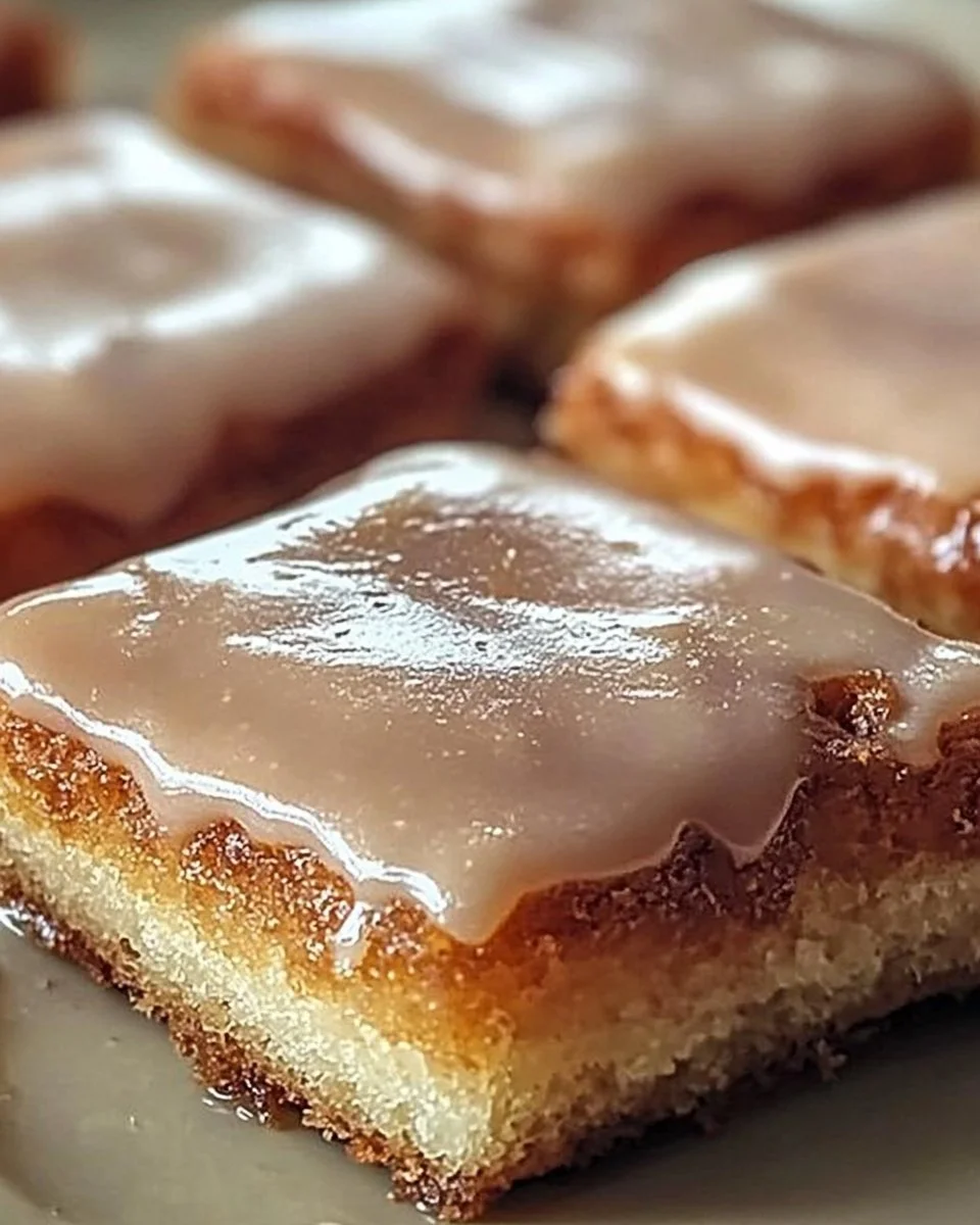 Soft Baked Maple Donut Bars