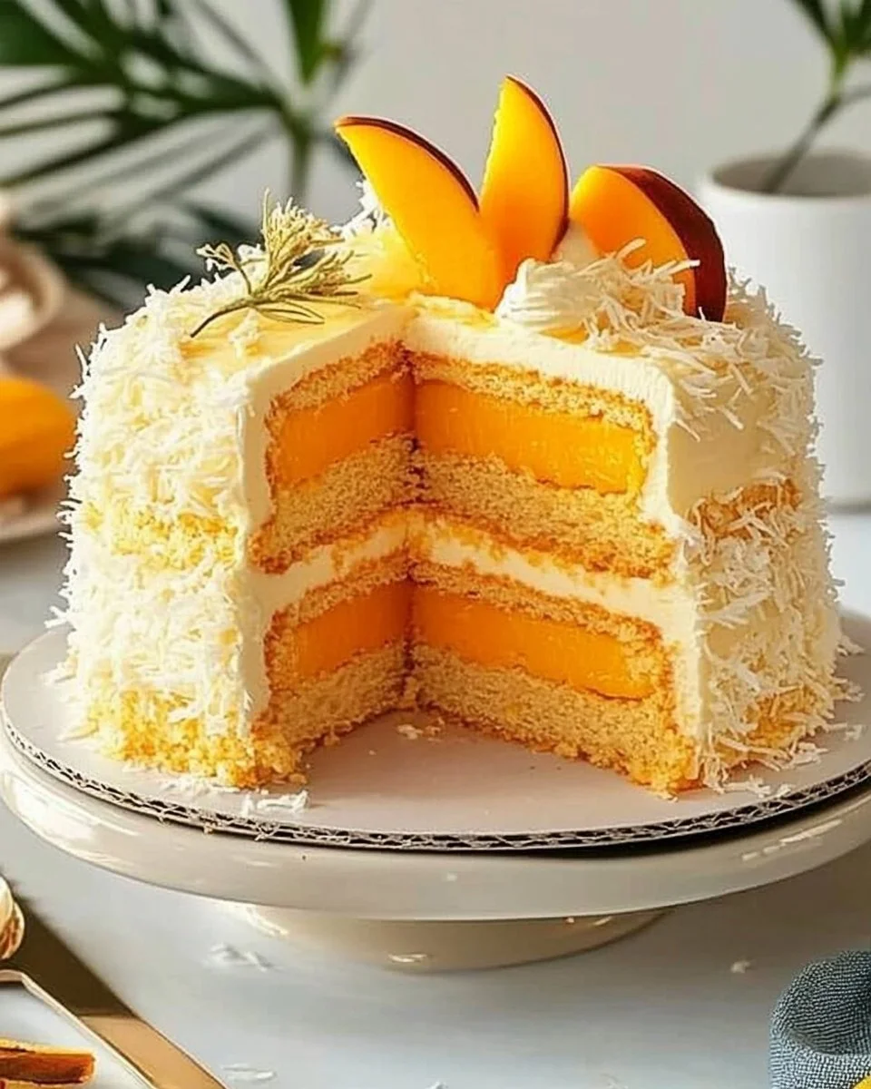 Vegan Mango Coconut Cake