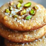 Delicious Salted Honey Pistachio Cookies on a plate