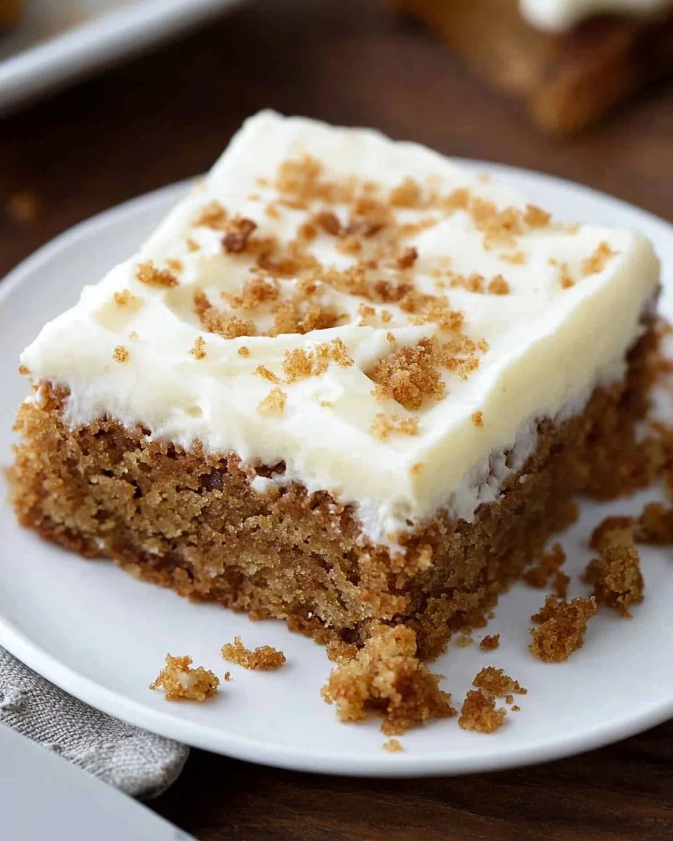 Sheet Pan Carrot Cake Bars