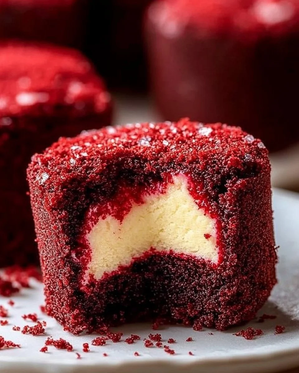 Sweet Red Velvet Brownie Bites