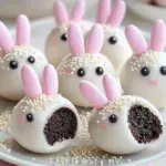 Bunny Oreo Balls decorated for Easter treats