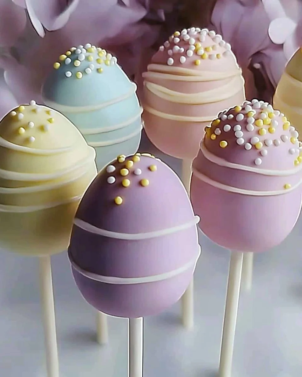 Easter Egg Cake Pops Easter Egg Cake Pops Colorful Easter Egg Cake Pops decorated for a festive celebration.