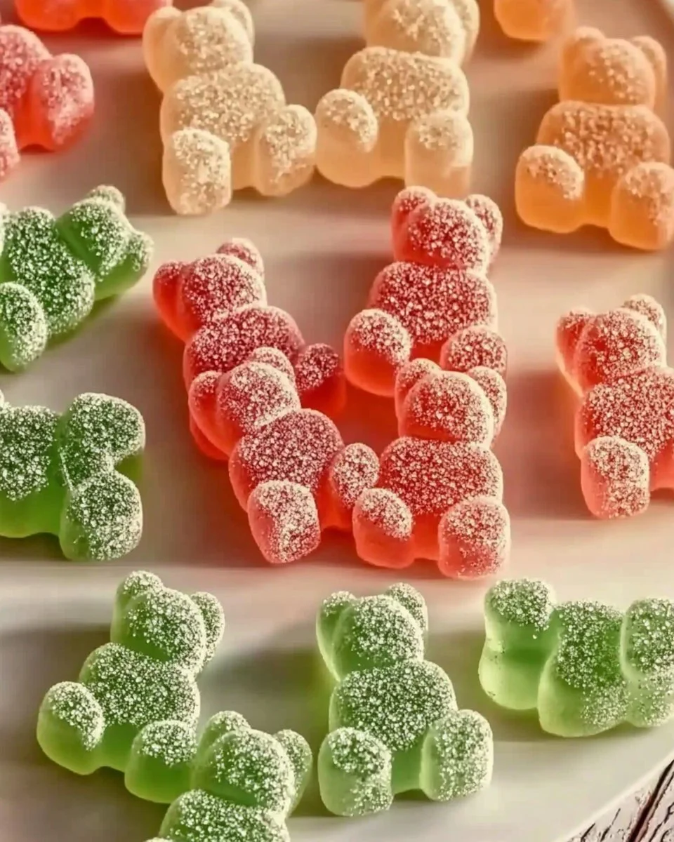 Sour Apple and Watermelon Gummy Bears