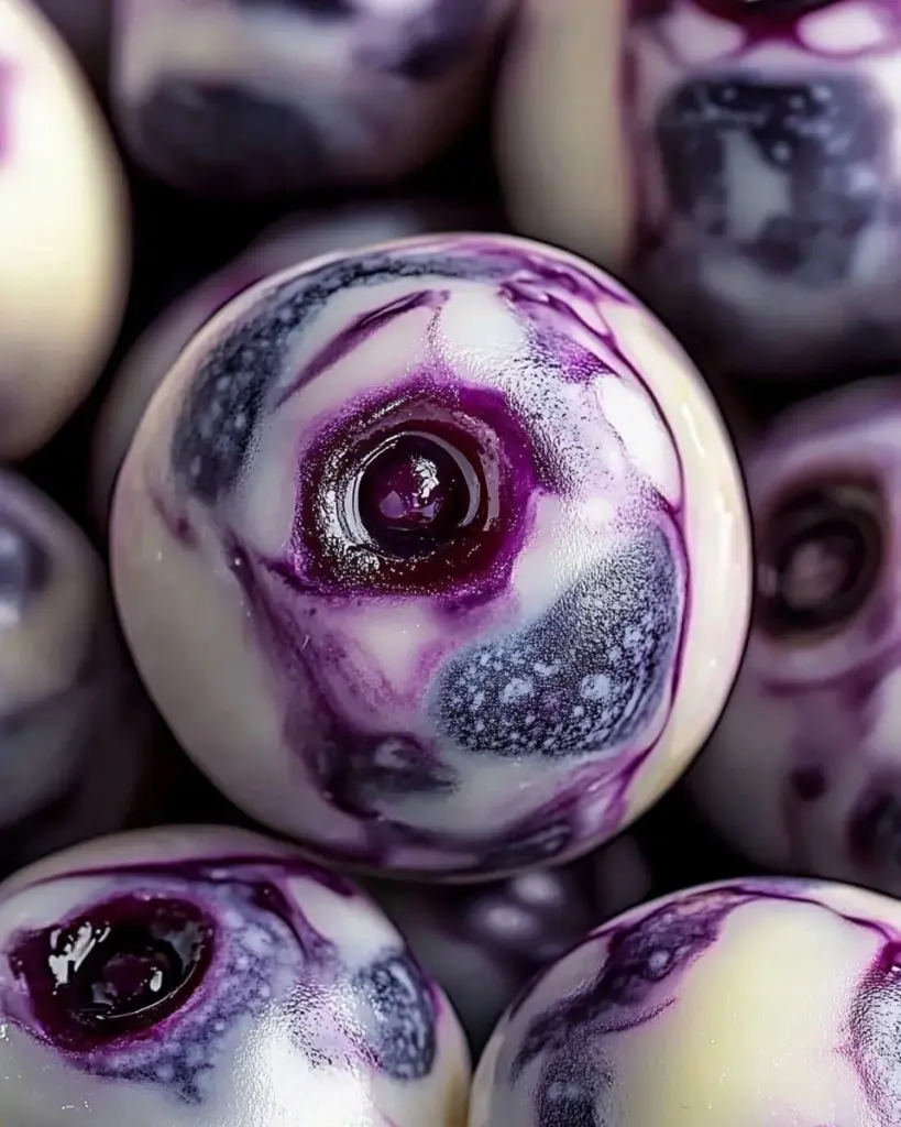 Blueberry Greek Yogurt Bites on a plate, healthy snack option
