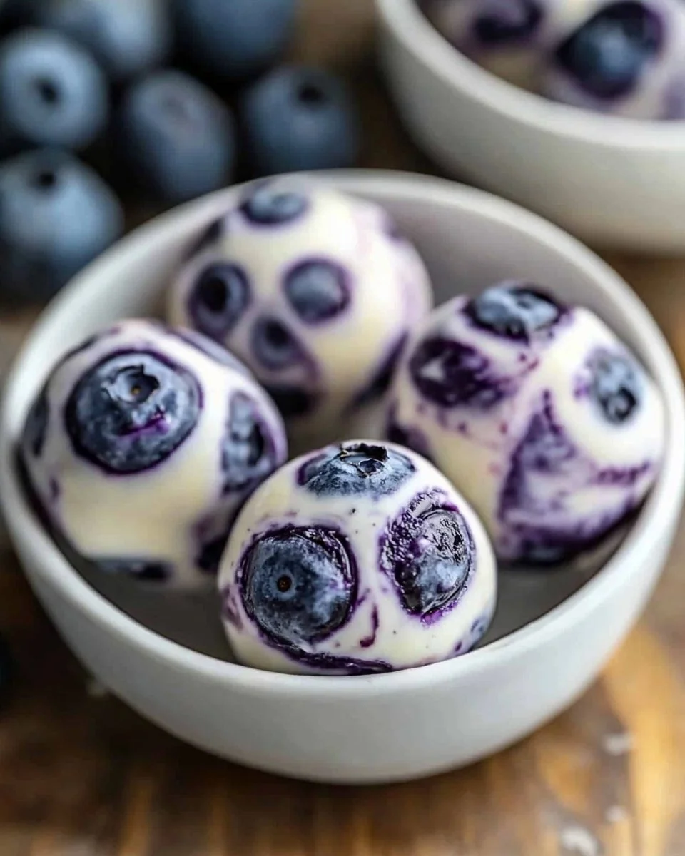 Blueberry Greek Yogurt Bites