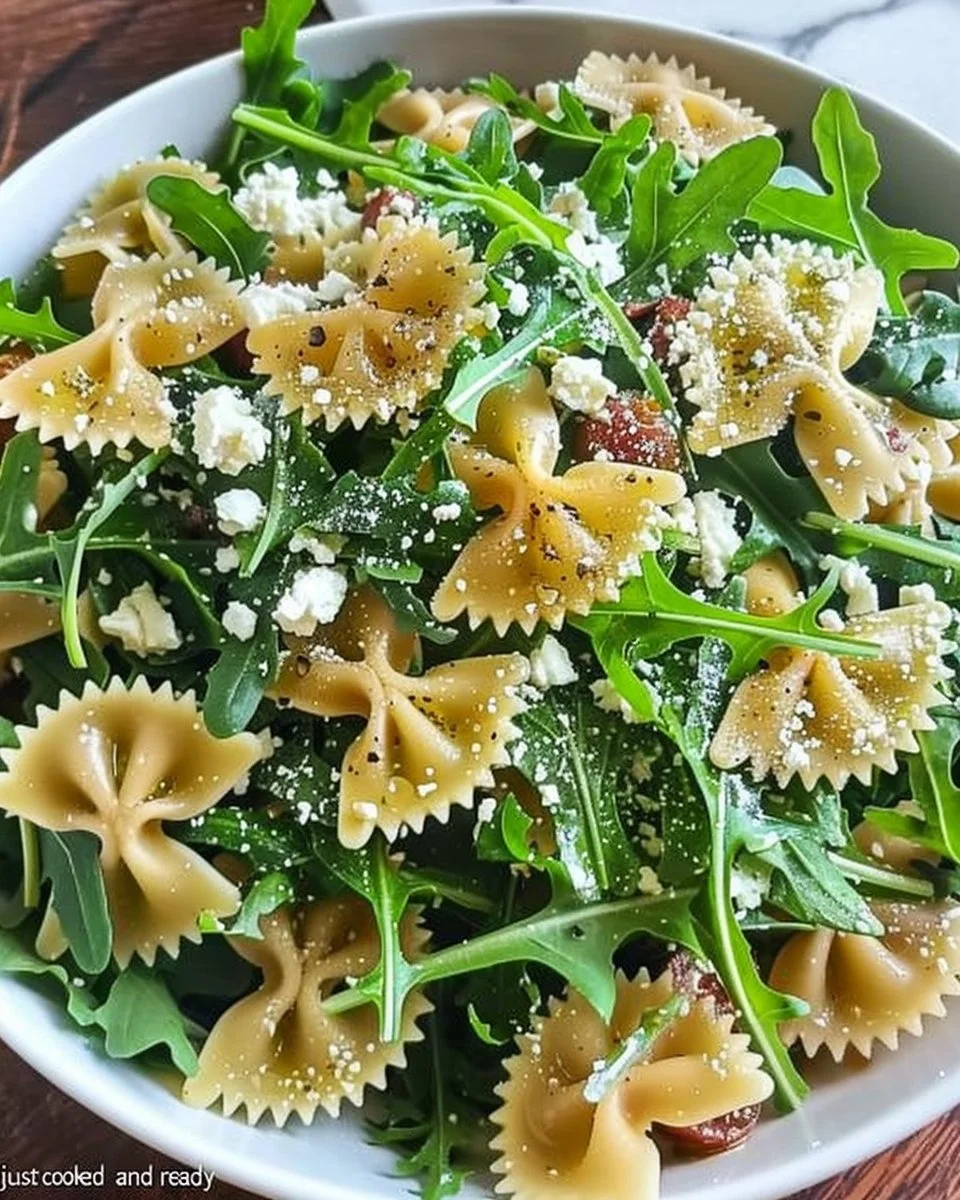 Bright and Zesty Lemon Arugula Pasta Salad