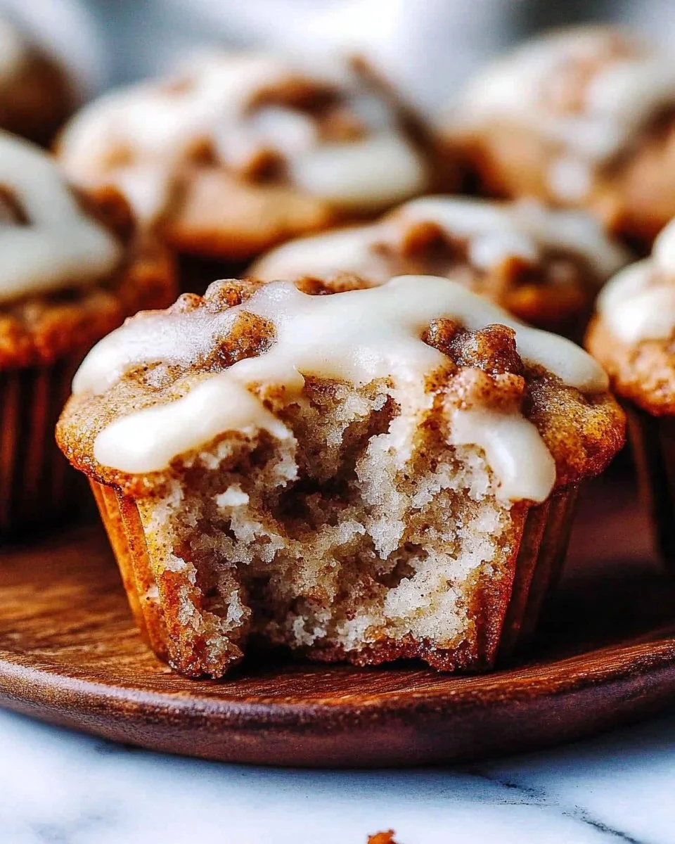 Cinnamon Roll Protein Muffins