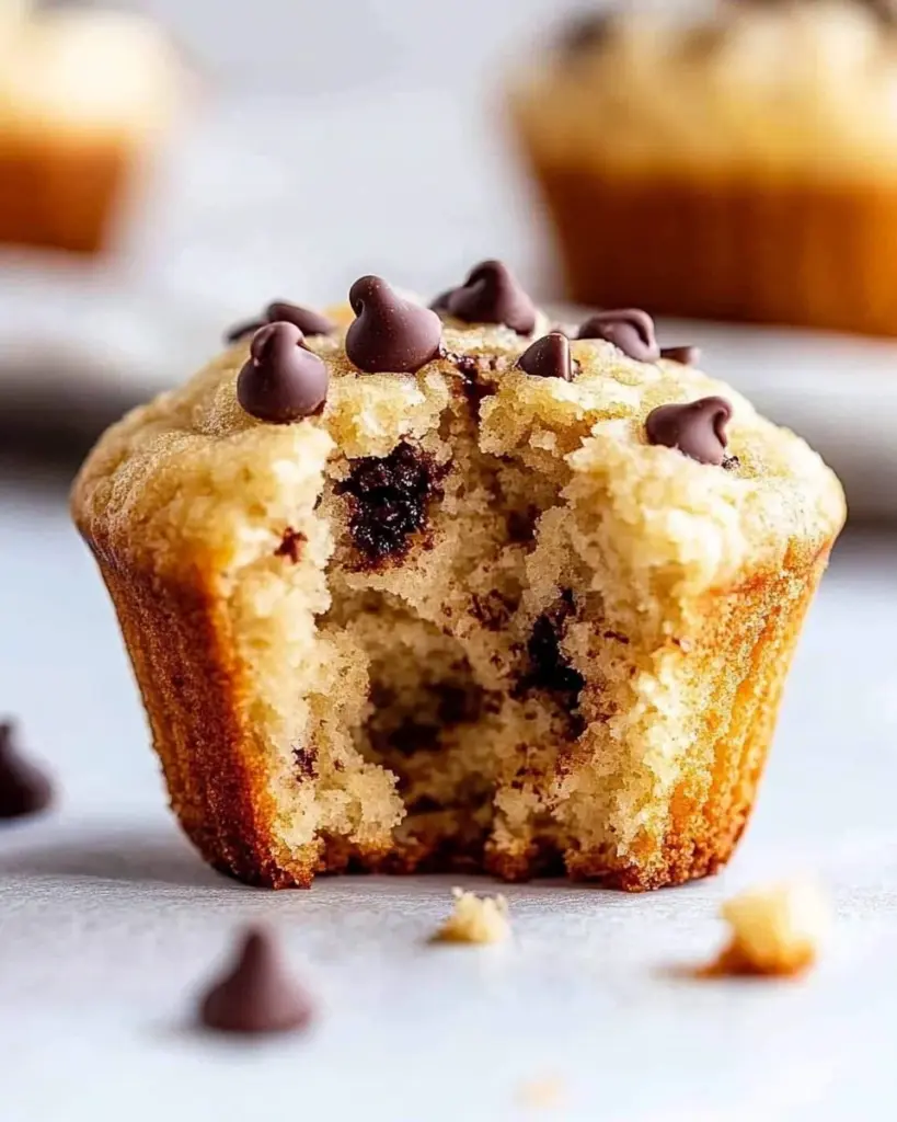 Freshly baked cottage cheese muffins on a wooden table
