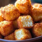 Delicious crispy cottage cheese treats on a plate, perfect for healthy snacking.