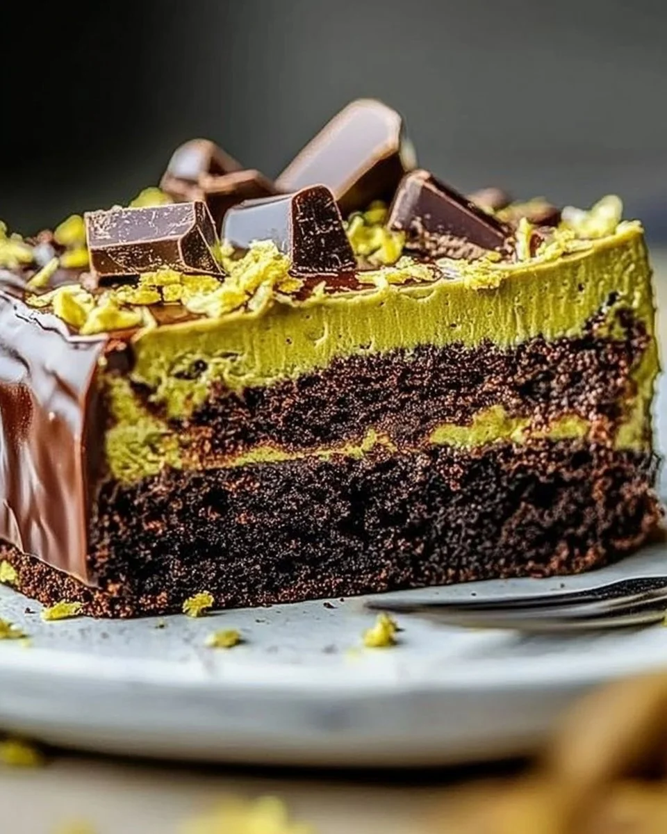 Decadent Dubai Chocolate Birthday Cake with Rich Chocolate Filling