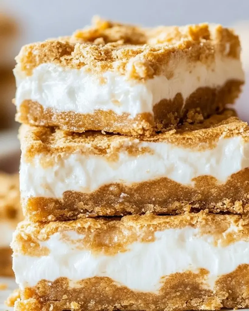 Delicious Fluffernutter Bars made with peanut butter and marshmallow cream