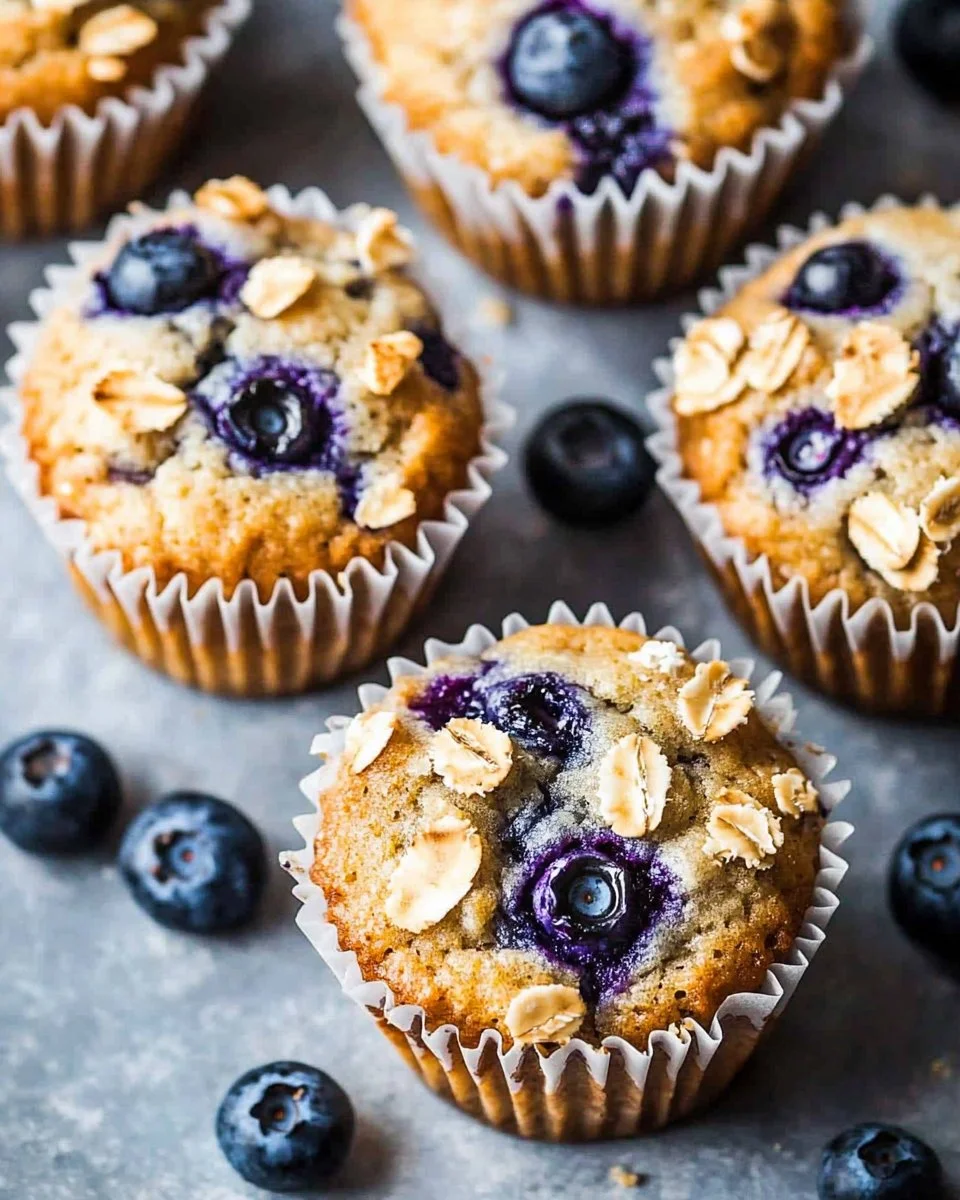 Greek Yogurt Blueberry Muffins