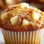 Warm and inviting healthy apple cinnamon muffins on a wooden table