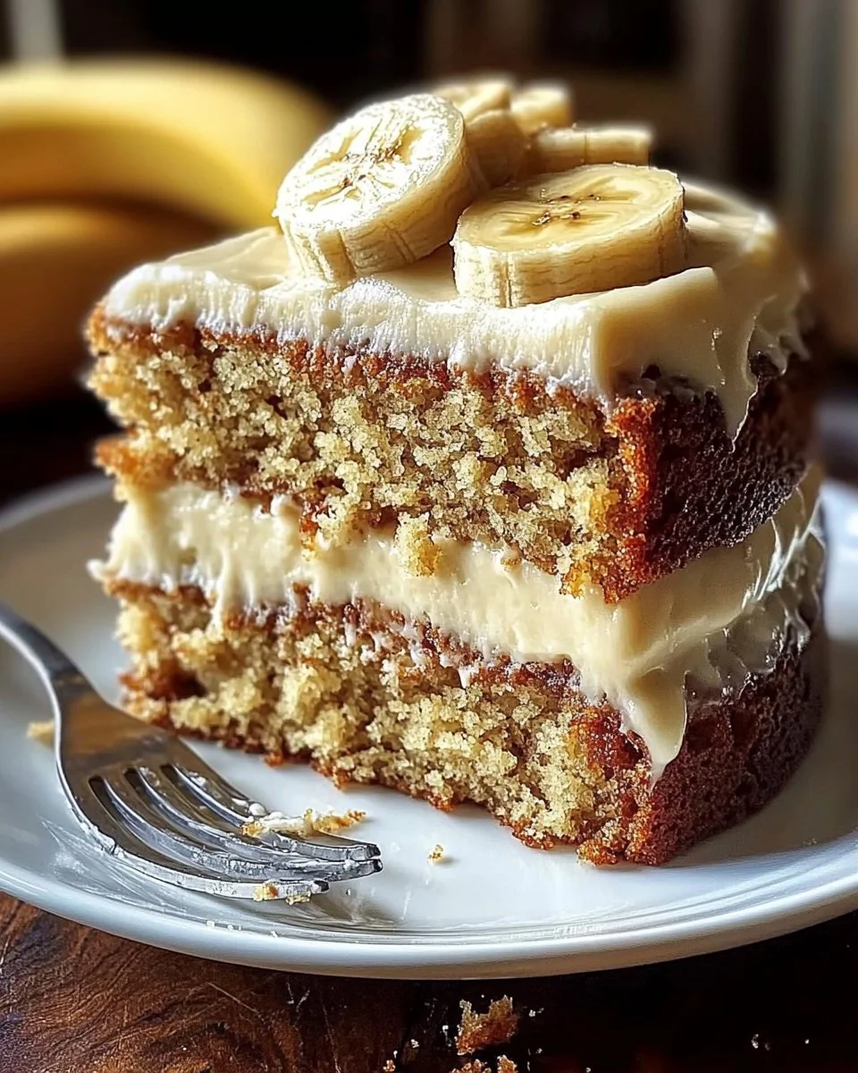 Banana Cake with Cream Cheese Frosting