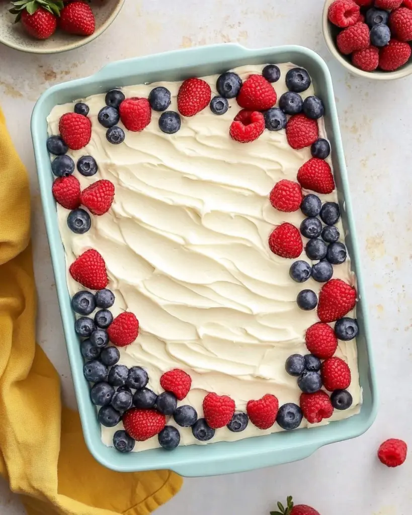 Berry Chantilly Sheet Cake