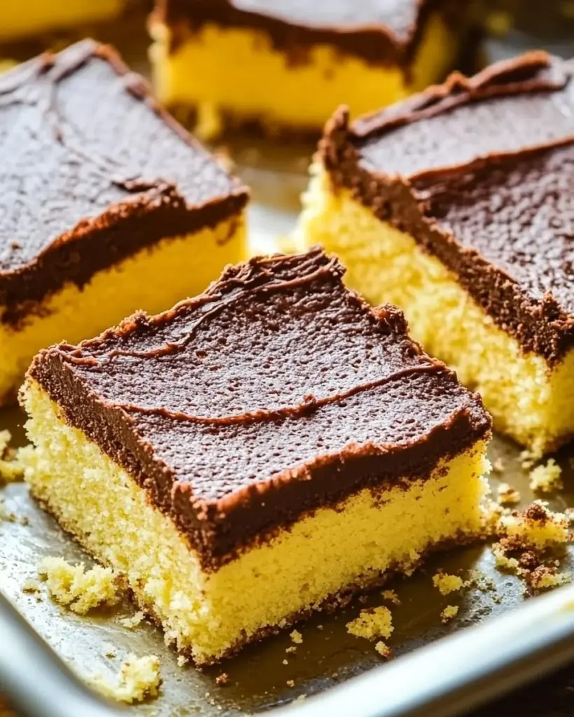 Buttermilk Sheet Cake with Chocolate Fudge Frosting