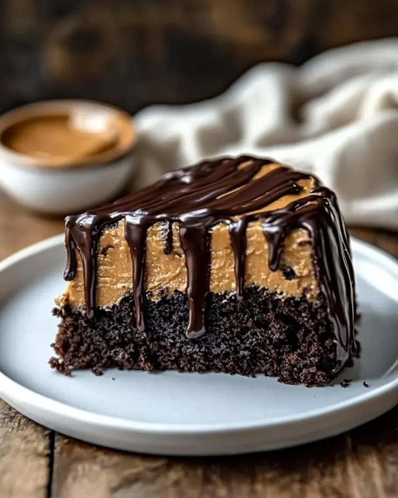 Chocolate Peanut Butter Gooey Cake