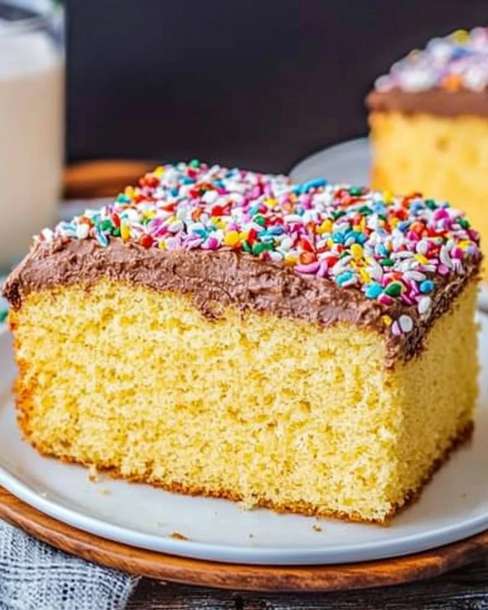 Homemade Yellow Cake yellow cake Homemade Yellow Cake