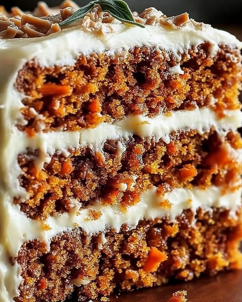 Moist Homemade Carrot Cake with Easy Cream Cheese Frosting