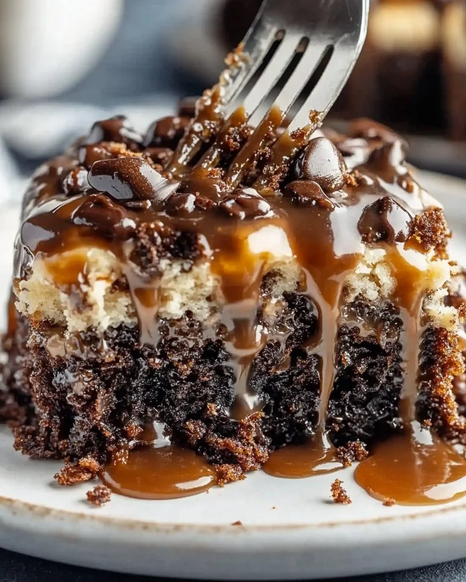 Turtle Poke Cake